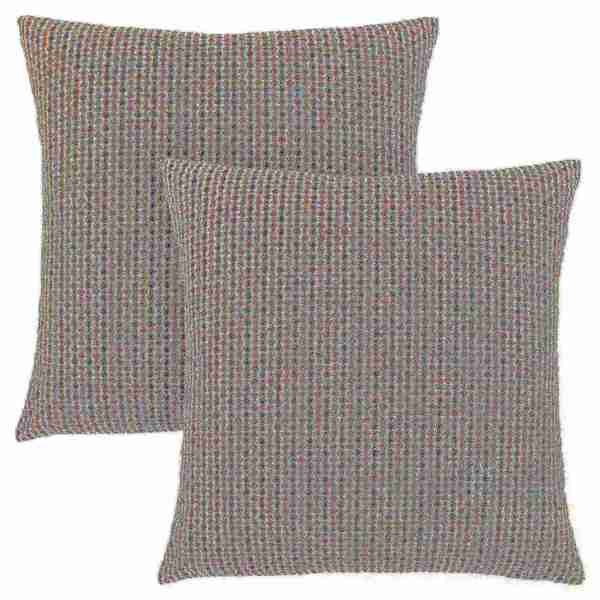 Monarch Specialties Pillows, Set Of 2, 18 X 18 Square, Insert Included, Accent, Sofa, Couch, Bedroom, Polyester, Brown I 9239